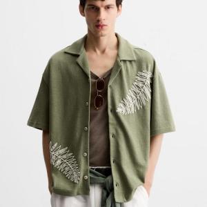 BEADED EMBROIDERY SHIRT
