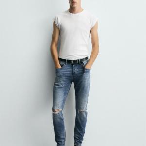 RIPPED SKINNY FIT JEANS