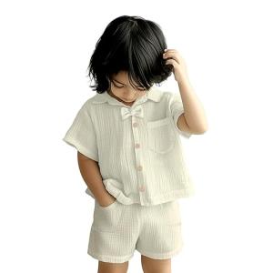 100% Linen Shirt & Shorts Co-ord Set for Kids