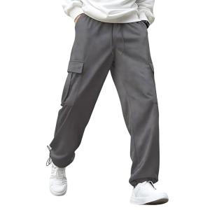 Men’s Loose Fit Mid Rise Oversized Cargo Utility Joggers