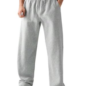 Men’s/Unisex Stretchable Pure Cotton Baggy Jogger Pants with Open Bottom and Drawstring Waist