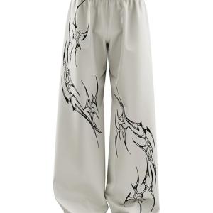 Aesthetic Gothic Wide Leg Baggy Pants for Men
