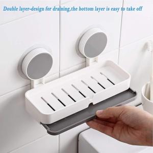 Self-Adhesive Wall Mounted Double Soap Holder