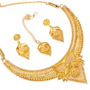 1 Gram Gold-Plated Jewellery Set for Women